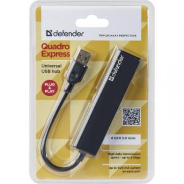 Концентратор Defender Quadro Express USB3.0, 4 port Фото 2