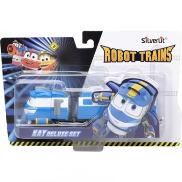 Игровой набор Silverlit Robot Trains Паровозик с двумя вагонами Кей Фото