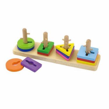 Развивающая игрушка Viga Toys Головоломка Форма и цвет Фото