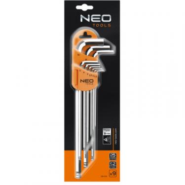 Ключ Neo Tools ключів шестигранних, 1.5-10 мм, 9 шт. Фото 1