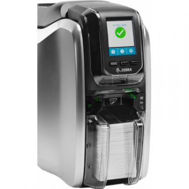 Принтер пластиковых карт Zebra ZC300, односторонний, USB, Ethernet Фото 5