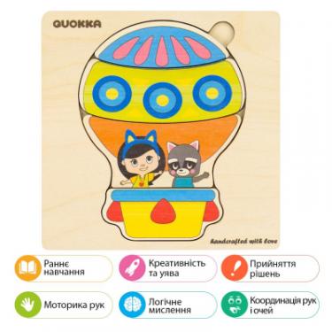 Развивающая игрушка Quokka Пазл-мозаика Воздушный шар Фото 5