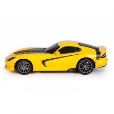Машина Maisto 2013 SRT Viper GTS желтый. Свет и звук (1:24) Фото 1