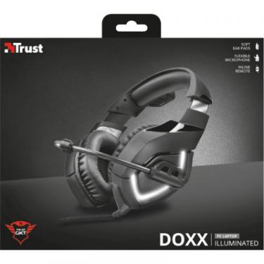 Наушники Trust GXT 380 Doxx Illuminated 3.5mm+USB BLACK Фото 7