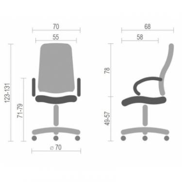 Офисное кресло Аклас Аризона Soft EX MB Коричневое Фото 5