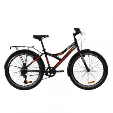 Велосипед Discovery 24" FLINT Vbr рама-14" St 2020 черно-оранжевый с с Фото