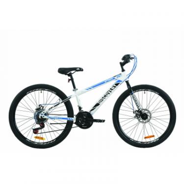 Велосипед Discovery 26" ATTACK DD рама-13" St 2020 бело-черный с синим Фото