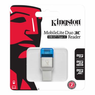 Считыватель флеш-карт Kingston USB 3.1/Type C MobileLite Duo 3C Фото 1