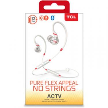Наушники TCL ACTV100BT Bluetooth Crimson White Фото 4