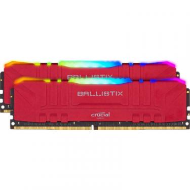 Модуль памяти для компьютера Micron DDR4 64GB (2x32GB) 3200 MHz Ballistix RGB Red Фото
