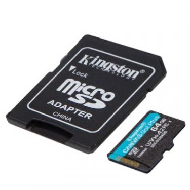 Карта памяти Kingston 64GB microSDXC class 10 UHS-I U3 A2 Canvas Go Plus Фото 1