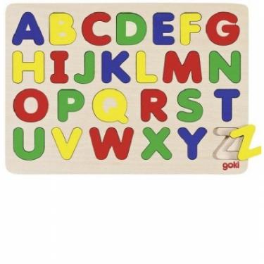 Развивающая игрушка Goki Пазл-вкладыш Английский алфавит Фото