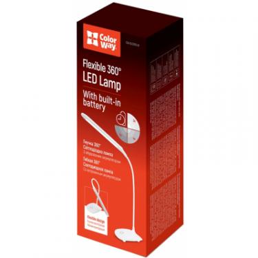 Настольная лампа ColorWay LED Flexible 360 with built-in accumulator 1200mAh Фото 2