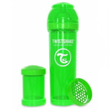 Бутылочка для кормления Twistshake антиколиковая 330 мл, зеленая Фото 1