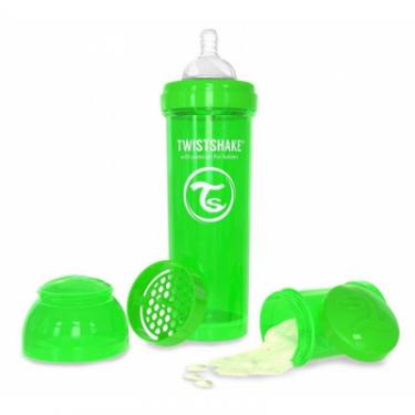 Бутылочка для кормления Twistshake антиколиковая 330 мл, зеленая Фото 2