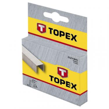 Скобы для строительного степлера Topex 10 мм, 1000 шт, тип J Фото 1