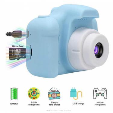 Интерактивная игрушка XoKo Цифровой детский фотоаппарат голубой Фото 4