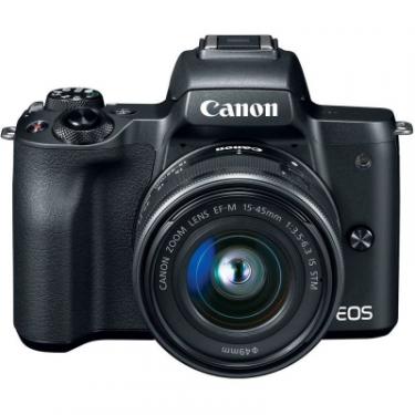 Цифровой фотоаппарат Canon EOS M50 + 15-45 IS STM + 22 STM Double Kit Black Фото 3