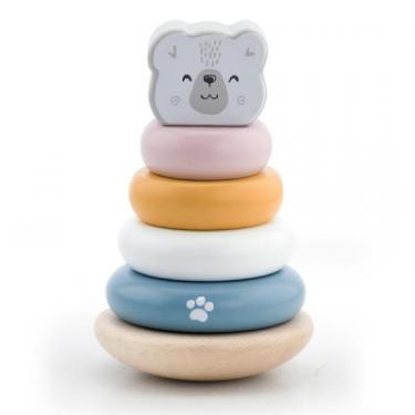 Развивающая игрушка Viga Toys Пирамидка PolarB Белый медведь Фото