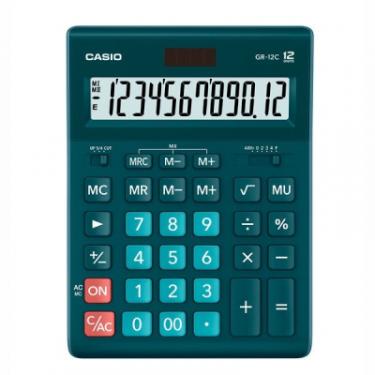 Калькулятор Casio GR-12C-DG-W-EP темно-зелений Фото