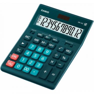 Калькулятор Casio GR-12C-DG-W-EP темно-зелений Фото 1