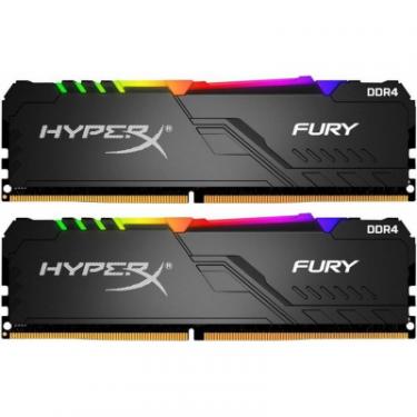Модуль памяти для компьютера Kingston Fury (ex.HyperX) DDR4 64GB (2x32GB) 3600 MHz HyperX Fury RGB Black Фото