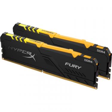 Модуль памяти для компьютера Kingston Fury (ex.HyperX) DDR4 64GB (2x32GB) 3600 MHz HyperX Fury RGB Black Фото 1