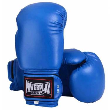 Боксерские перчатки PowerPlay 3004 10oz Blue Фото
