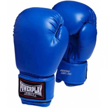 Боксерские перчатки PowerPlay 3004 10oz Blue Фото 1