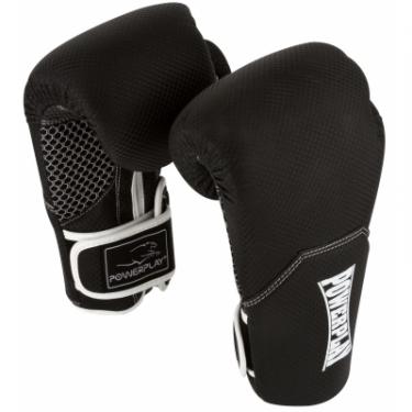 Боксерские перчатки PowerPlay 3011 12oz Black/White Фото 1