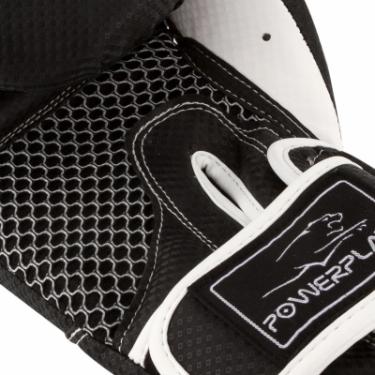 Боксерские перчатки PowerPlay 3011 12oz Black/White Фото 4