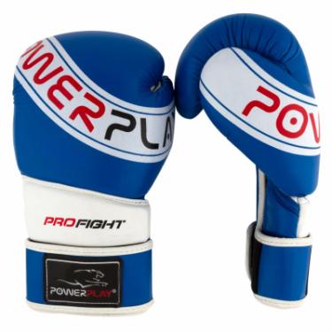 Боксерские перчатки PowerPlay 3023A 10oz Blue/White Фото 6