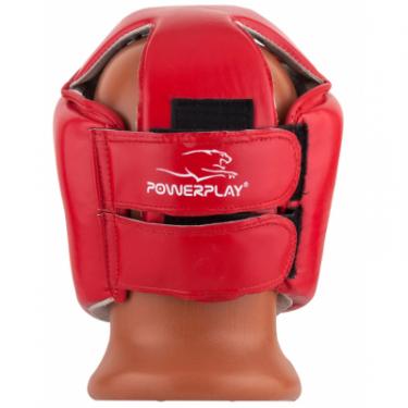 Боксерский шлем PowerPlay 3084 M Red Фото 3