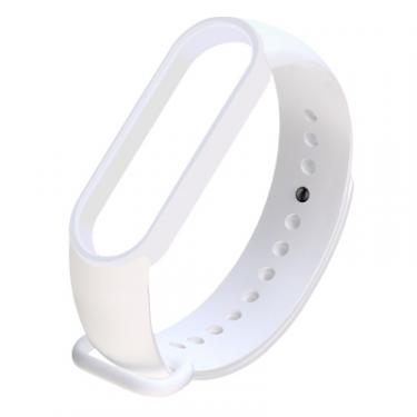 Ремешок для фитнес браслета BeCover Silicone для Xiaomi Mi Smart Band 5 White Фото 1