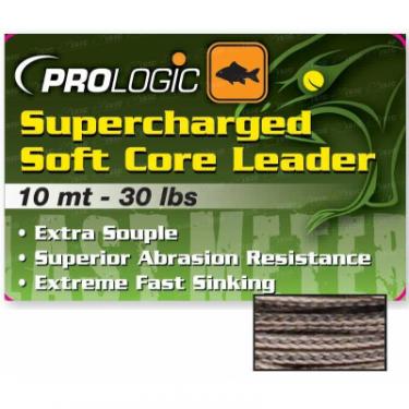 Поводковый материал Prologic Supercharged Soft Core Leader 5m 50lbs Camo Silt Фото