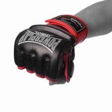 Перчатки для MMA PowerPlay 3058 M Black/Red Фото 2