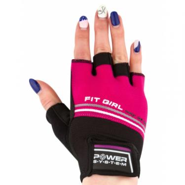 Перчатки для фитнеса Power System Fit Girl Evo PS-2920 XS Pink Фото 1