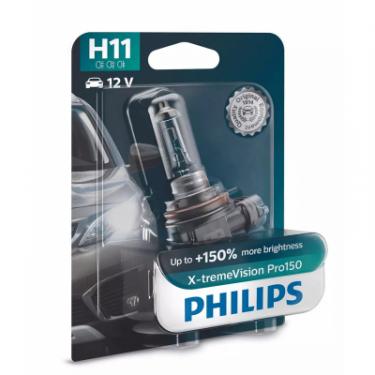 Автолампа Philips H11 X-treme VISION PRO +150%, 3700K, 1шт/блістер Фото