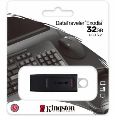 USB флеш накопитель Kingston 32GB DataTraveler Exodia Black/White USB 3.2 Фото 4