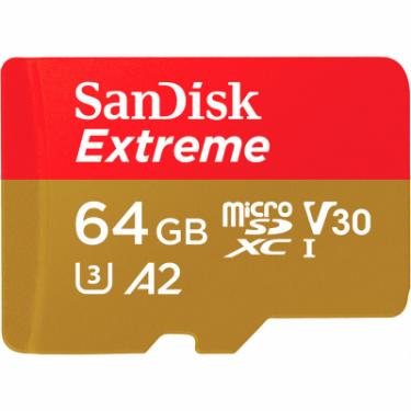 Карта памяти SanDisk 64GB microSDHC class 10 UHS-I A2 V30 Extreme Фото