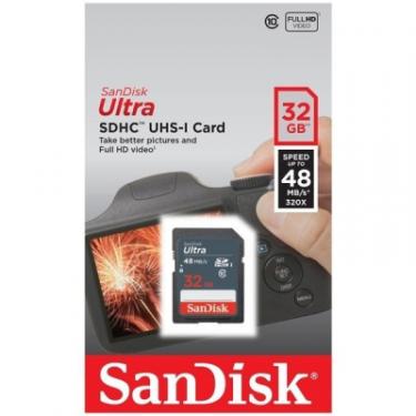 Карта памяти SanDisk 32GB SDHC class 10 UHS-I Ultra Lite Фото 2