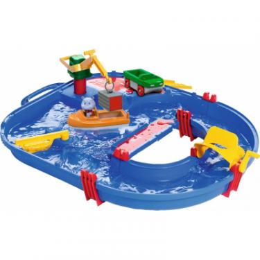 Игровой набор AquaPlay Строительство с краном, машинкой, лодкой и фигурко Фото
