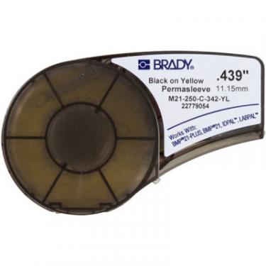 Этикетка Brady термоусадочная трубка, 2.39 - 5.46, Black on Yello Фото