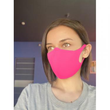 Защитная маска для лица Red point Розовая М Фото 7