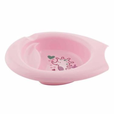 Набор детской посуды Chicco тарелка Easy Feeding Plate от 6 мес розовая Фото 1