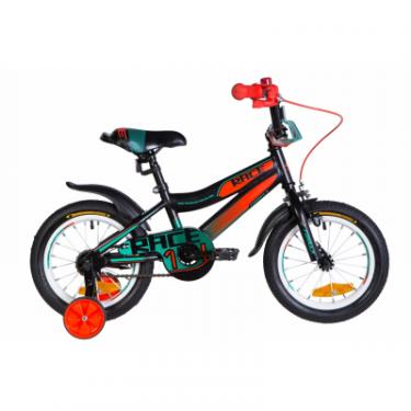 Детский велосипед Formula 14" RACE рама-8,5" 2020 Black/Orange/Turquoise Фото