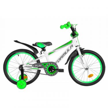 Детский велосипед Formula 18" SPORT рама-9,5" 2020 White/Green Фото