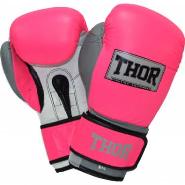 Боксерские перчатки Thor Typhoon 16oz Pink/White/Grey Фото