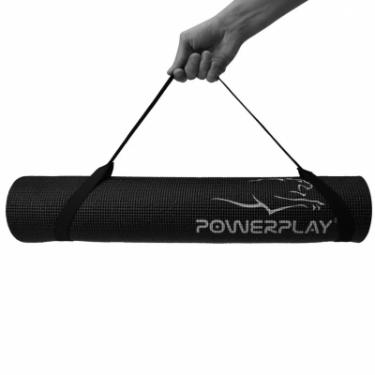 Коврик для фитнеса PowerPlay 4010 173 x 61 x 0.6 см Black Фото 3