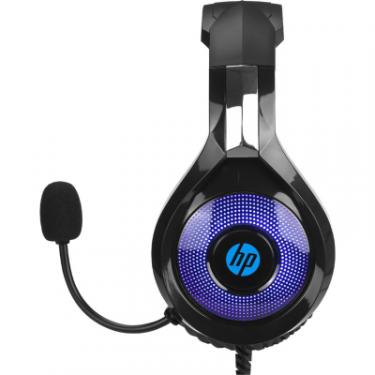 Наушники HP DHE-8010 Gaming Blue LED Black Фото 2